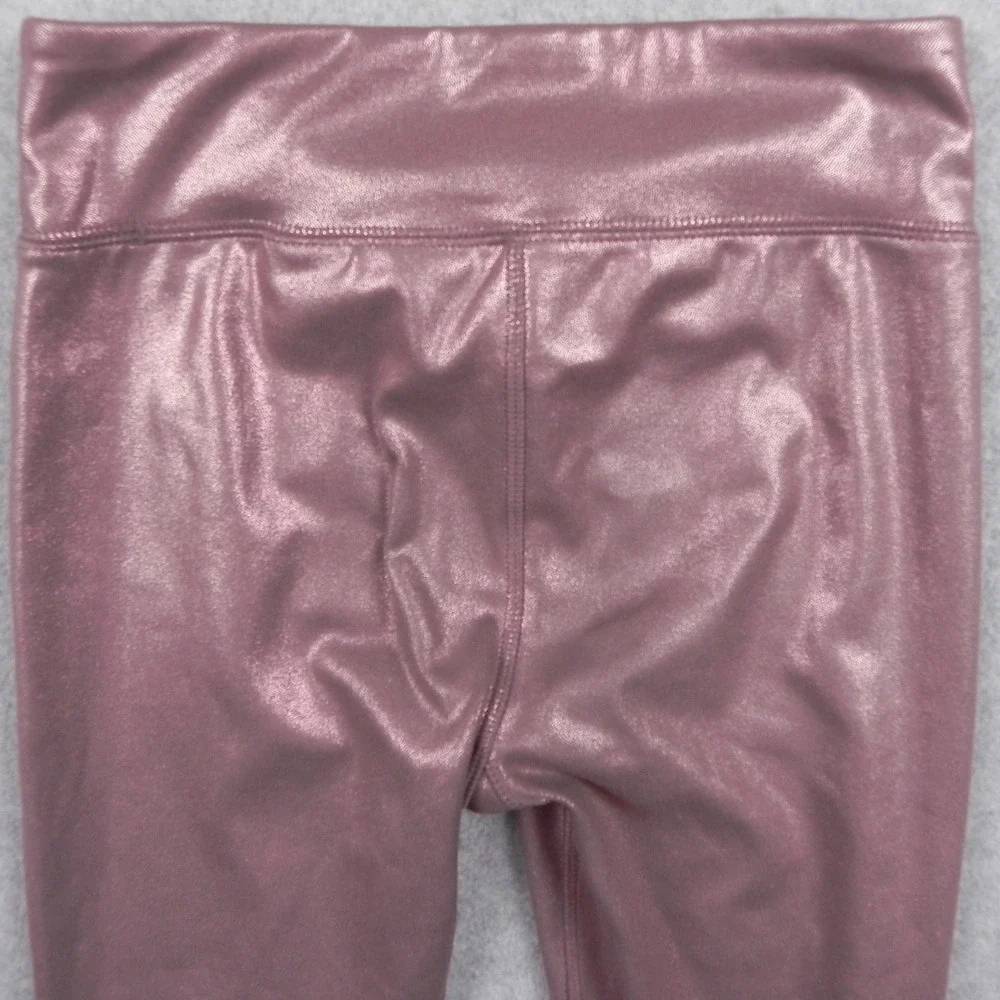 Gap Fit Leggings Girls Large Pull-On Yoga Pants Stretch Flex Pink Shimmer